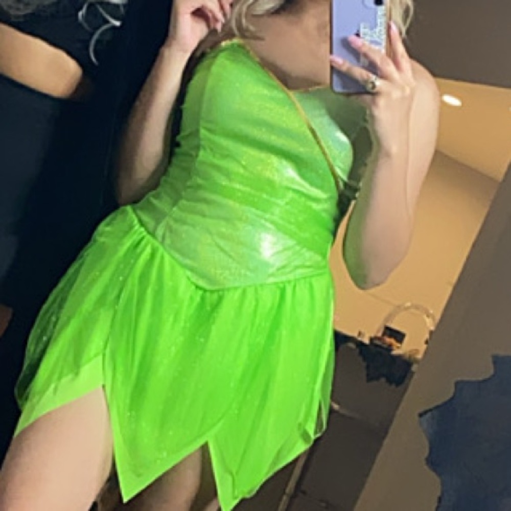Shimmering Green Fairy Costume Dress - Picture 3 of 3